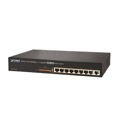 Switch no adminsitrable PoE de 8 Puertos PoE 100BaseTX + 1 Puerto 100 ...