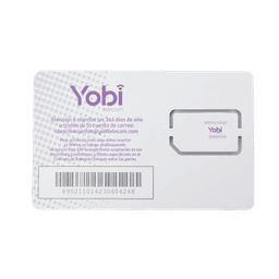 SIM Yobi para dispositivos móviles 3G/4G, 3.5GB Mensual por 1 año de servicio (solo datos)