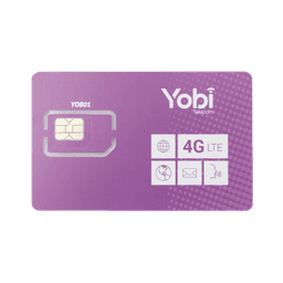 SIM Yobi para dispositivos móviles 3G/4G, 3.5GB Mensual por 1 año de servicio (solo datos)
