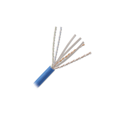 Bobina de Cable U/UTP de 4 Pares, Z-MAX, Cat6A, Soporte de Aplicaciones 10GBase-T, CMR (Riser), Color Azul, 305 Metros (1000 Pies)