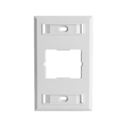 Placa de Pared CT, Para un Acoplador, Color Blanco